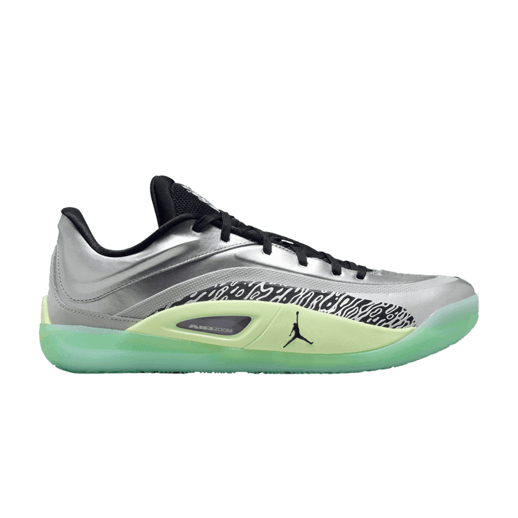 Jordan Zion 4 'Metallic Silver Barely Volt' Sneaker Release and Raffle Info