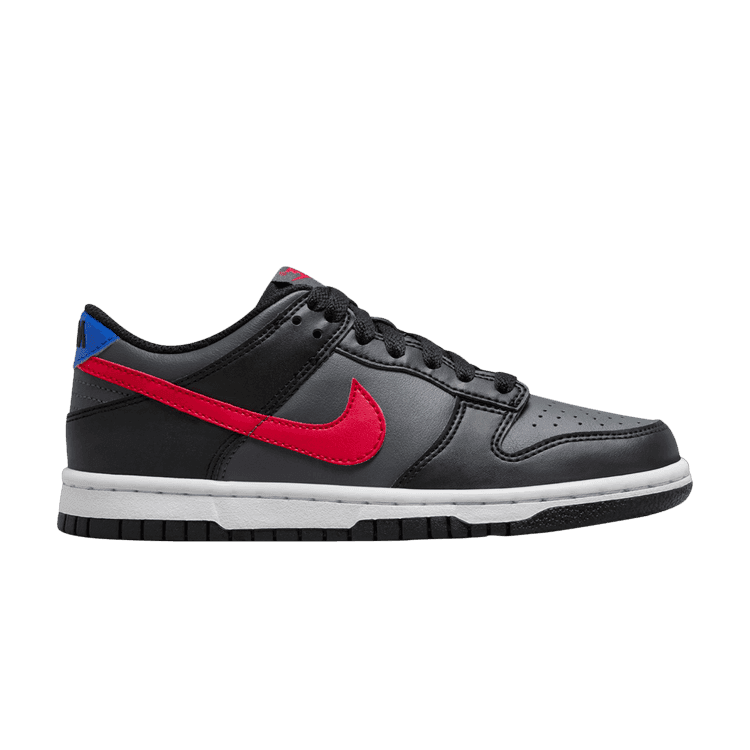 Dunk Low GS 'Black Red Blue' Sneaker Release and Raffle Info