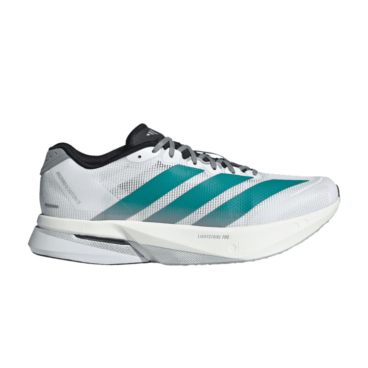 Adizero Boston 13 'White Pure Teal' Sneaker Release and Raffle Info